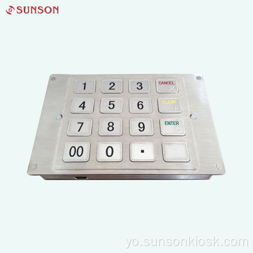 PCI2.0 encrypting keyboard fun Kaadi Isan Kiosk Ẹrọ